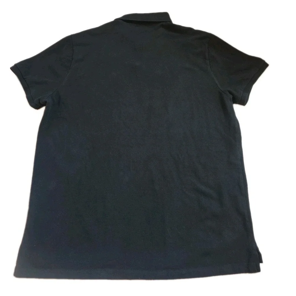 Polo Ralph Lauren Men's XXL Custom Slim Fit Mesh Polo Shirt Black Red Pony
